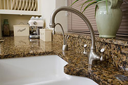 white undermount sink Granite kitchen BK&K Affordable Countertops